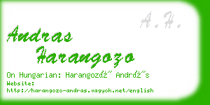 andras harangozo business card